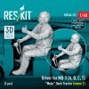 RESKIT RSF48-0132 Driver for MD-3 (A, B, C, T) Mule Deck Tractor (scene 2) (1 pcs) (3D Printed) (1/48)
